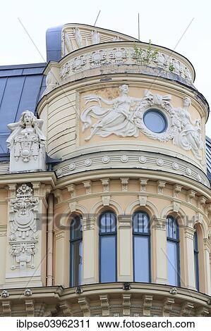 "Art Nouveau facade of the house Alberta iela 13 or Albert Street 13, architect Mikhail Eisenstein, Riga, Latvia, Europe" View Large Photo Image Stock Image - "Art Nouveau facade of the house Alberta iela 13 or Albert Street 13, architect Mikhail Eisenstein, Riga, Latvia, Europe". Fotosearch