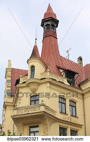 "Art Nouveau facade of the house Alberta iela 12 or Albert Street 12, architects Konstantins Peksens and Eizens Laube, Riga, Latvia, Europe" View Large Photo Image Stock Image - "Art Nouveau facade of the house Alberta iela 12 or Albert Street 12, architects Konstantins Peksens and Eizens Laube, Riga, Latvia, Europe". Fotosearch