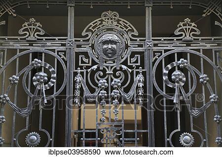 "Art Nouveau wrought iron gate, Aldaru iela, Riga, Latvia, Europe" View Large Photo Image Stock Image - "Art Nouveau wrought iron gate, Aldaru iela, Riga, Latvia, Europe". Fotosearch