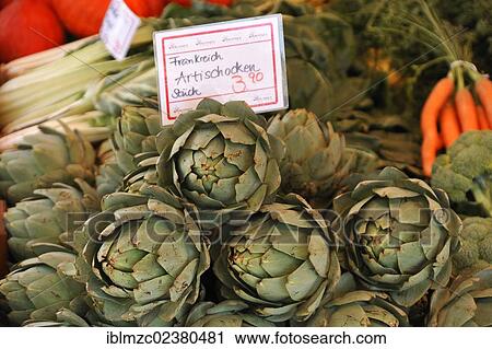 "Artichokes (Cynara cardunculus) from France at the Viktualienmarkt market, Munich, Bavaria, Germany, Europe" View Large Photo Image Stock Image - "Artichokes (Cynara cardunculus) from France at the Viktualienmarkt market, Munich, Bavaria, Germany, Europe". Fotosearch