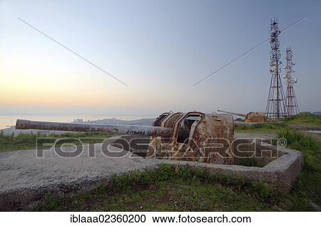 Stock Image - "Artillery, Vladivostok, Primorsky Krai, Russian Federation, Eurasia". Fotosearch