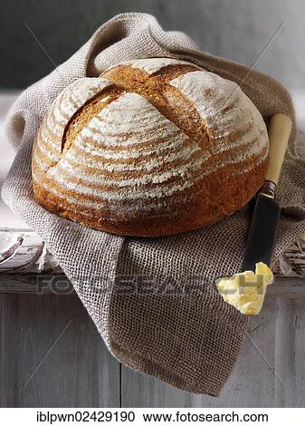 Artisan organic English Rye loaf View Large Photo Image Stock Image - Artisan organic English Rye loaf. Fotosearch
