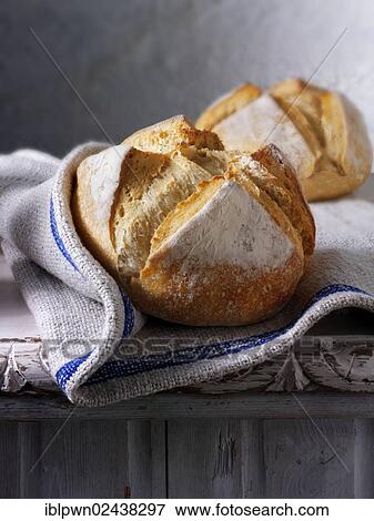 Stock Photo - Artisan organic Pain Au Levain loaf. Fotosearch