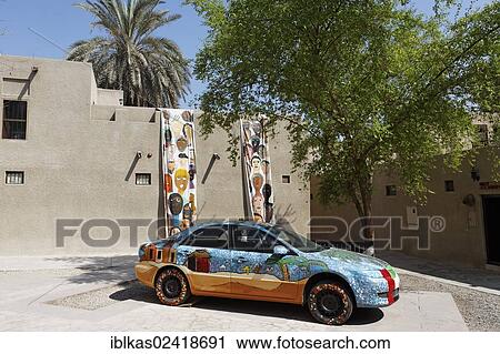 Artistically painted car, old Bastakiya district, Bur Dubai, United Arab Emirates, Middle East, Asia View Large Photo Image Stock Image - Artistically painted car, old Bastakiya district, Bur Dubai, United Arab Emirates, Middle East, Asia. Fotosearch