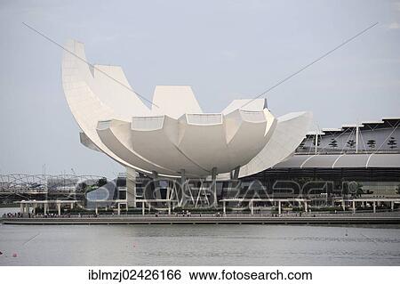 "ArtScience Museum, modern architecture at Marina Bay, Central Area, Central Business District, Singapore, Asia" View Large Photo Image Stock Photograph - "ArtScience Museum, modern architecture at Marina Bay, Central Area, Central Business District, Singapore, Asia". Fotosearch
