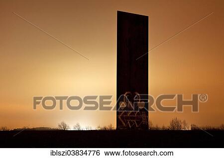 "Artwork, Slab for the Ruhr by the sculptor Richard Serra on the Schurenbachhalde slag heap in the Ruhr area, Essen, North Rhine-Westphalia, Germany, Europe" View Large Photo Image Stock Photograph - "Artwork, Slab for the Ruhr by the sculptor Richard Serra on the Schurenbachhalde slag heap in the Ruhr area, Essen, North Rhine-Westphalia, Germany, Europe". Fotosearch
