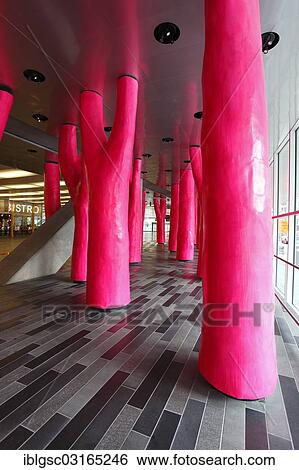 "Artwork, """"The Lipstick Forest"""", at the Palais des congres de Montreal convention center, Montreal, Quebec Province, Canada, North America" View Large Photo Image Stock Photograph - "Artwork, """"The Lipstick Forest"""", at the Palais des congres de Montreal convention center, Montreal, Quebec Province, Canada, North America". Fotosearch