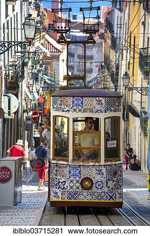 "Ascensor da Gloria funicular, Baixa, Lisbon, Lisbon District, Portugal, Europe" View Large Photo Image Stock Image - "Ascensor da Gloria funicular, Baixa, Lisbon, Lisbon District, Portugal, Europe". Fotosearch