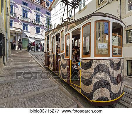 "Ascensor da Gloria funicular, Baixa, Lisbon, Lisbon District, Portugal, Europe" View Large Photo Image Stock Photo - "Ascensor da Gloria funicular, Baixa, Lisbon, Lisbon District, Portugal, Europe". Fotosearch