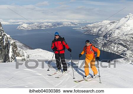 "Ascent on skis to the Langlitinden, Island Andorja, Troms, Norway, Europe" View Large Photo Image Stock Photography - "Ascent on skis to the Langlitinden, Island Andorja, Troms, Norway, Europe". Fotosearch