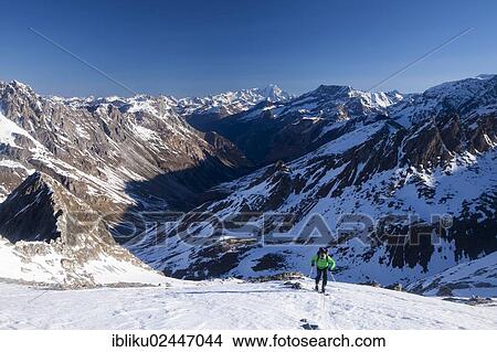 "Ascent to Mount Col d'Aussois, Mount Mont Blanc at back, France, Europe" View Large Photo Image Picture - "Ascent to Mount Col d'Aussois, Mount Mont Blanc at back, France, Europe". Fotosearch