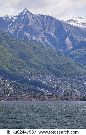 "Ascona, view from the Brissago Islands, lake Lago Maggiore, Ticino, Switzerland, Europe" View Large Photo Image Stock Photo - "Ascona, view from the Brissago Islands, lake Lago Maggiore, Ticino, Switzerland, Europe". Fotosearch