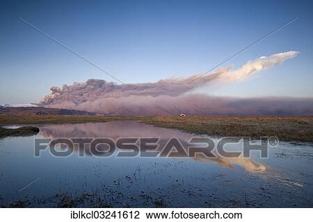 "Ash cloud from the Eyjafjallajoekull volcano at sunset, Eyjafjallajokull, Landeyjar, Eyjafjoll, Iceland, Europe" View Large Photo Image Stock Image - "Ash cloud from the Eyjafjallajoekull volcano at sunset, Eyjafjallajokull, Landeyjar, Eyjafjoll, Iceland, Europe". Fotosearch