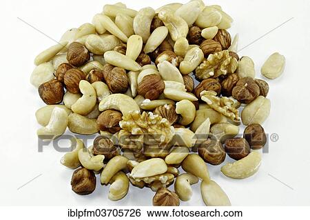 Assortment of nuts View Large Photo Image Stock Photograph - Assortment of nuts. Fotosearch