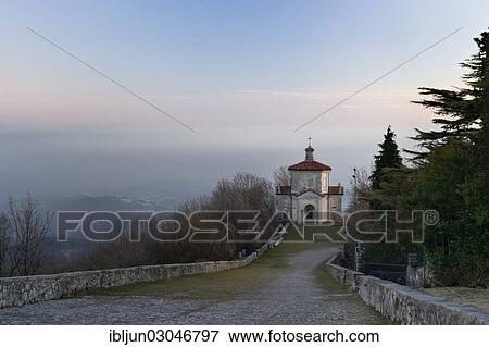 Stock Photo - "Assumption Chapel, architect Giuseppe Bernascone, Baroque, 17th century, on the pilgrimage route of Sacro Monte di Varese, Varese, Varesotto, Lombardia, Italy, Europe". Fotosearch