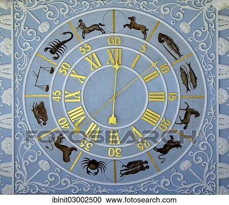 "Astrological clock on Schloss Woerlitz Palace, Woerlitz Park, Worlitzer Park, Dessau-Worlitz, Saxony-Anhalt, Germany, Europe" View Large Photo Image Stock Image - "Astrological clock on Schloss Woerlitz Palace, Woerlitz Park, Worlitzer Park, Dessau-Worlitz, Saxony-Anhalt, Germany, Europe". Fotosearch