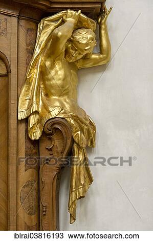 "Atlas figure at the confessional, by Bartholomew Zwinck, baroque Church of the Assumption of St. Mary, Ettal Abbey, Ettal, Upper Bavaria, Bavaria, Germany, Europe" View Large Photo Image Stock Image - "Atlas figure at the confessional, by Bartholomew Zwinck, baroque Church of the Assumption of St. Mary, Ettal Abbey, Ettal, Upper Bavaria, Bavaria, Germany, Europe". Fotosearch