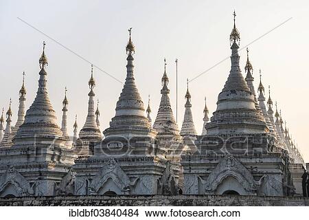 "Atthakatha chedis or stupas, Sandamuni Paya or Sandamuni Pagoda, temple complex in Mandalay, Mandalay Region, Myanmar, Asia" View Large Photo Image Picture - "Atthakatha chedis or stupas, Sandamuni Paya or Sandamuni Pagoda, temple complex in Mandalay, Mandalay Region, Myanmar, Asia". Fotosearch