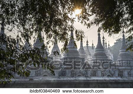 "Atthakatha chedis or stupas, Sandamuni Paya or Sandamuni Pagoda, temple complex in Mandalay, Mandalay Region, Myanmar, Asia" View Large Photo Image Stock Photo - "Atthakatha chedis or stupas, Sandamuni Paya or Sandamuni Pagoda, temple complex in Mandalay, Mandalay Region, Myanmar, Asia". Fotosearch