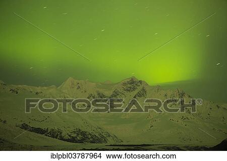"Aurora borealis over College Fjord, Prince William Sound, Alaska" View Large Photo Image Picture - "Aurora borealis over College Fjord, Prince William Sound, Alaska". Fotosearch