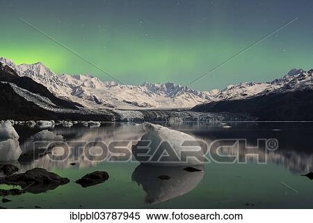 "Aurora borealis over College Fjord, Prince William Sound, Alaska" View Large Photo Image Stock Photography - "Aurora borealis over College Fjord, Prince William Sound, Alaska". Fotosearch