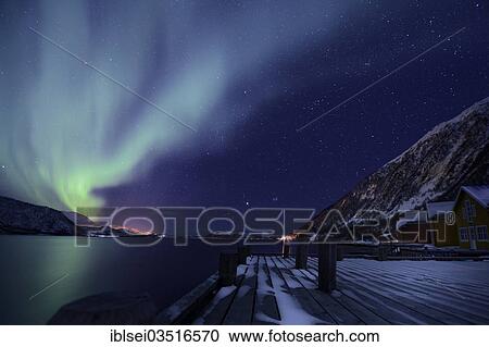 "Aurora over fjord, Tromso, ‪Troms, Northern Norway, Norway, Europe" View Large Photo Image Stock Image - "Aurora over fjord, Tromso, ‪Troms, Northern Norway, Norway, Europe". Fotosearch