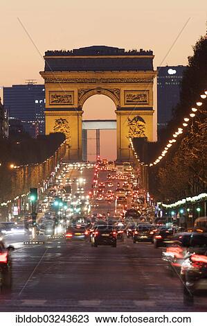 "Avenue des Champs Elysees with the Arc de Triomphe, Paris, Ile-de-France, France, Europe" View Large Photo Image Stock Image - "Avenue des Champs Elysees with the Arc de Triomphe, Paris, Ile-de-France, France, Europe". Fotosearch