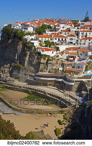"Azenhas do Mar, Lisbon district, Sintra coast, Portugal, Europe" View Large Photo Image Stock Image - "Azenhas do Mar, Lisbon district, Sintra coast, Portugal, Europe". Fotosearch
