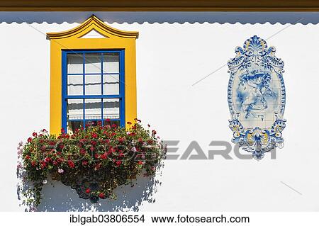 "Azulejo, a panel of glazed tiles on a house, Aveiro, Centro region, Portugal, Europe" View Large Photo Image Picture - "Azulejo, a panel of glazed tiles on a house, Aveiro, Centro region, Portugal, Europe". Fotosearch