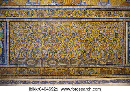 "Azulejos in the Alcazar of Seville, Seville, Andalucia, Spain, Europe" View Large Photo Image Stock Photography - "Azulejos in the Alcazar of Seville, Seville, Andalucia, Spain, Europe". Fotosearch