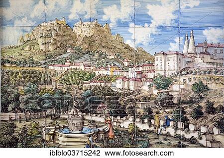 "Azulejos tile image of the Castelo dos Mouros, Castle of the Moors, Moorish fortress, Sintra, Lisbon District, Portugal, Europe" View Large Photo Image Stock Image - "Azulejos tile image of the Castelo dos Mouros, Castle of the Moors, Moorish fortress, Sintra, Lisbon District, Portugal, Europe". Fotosearch