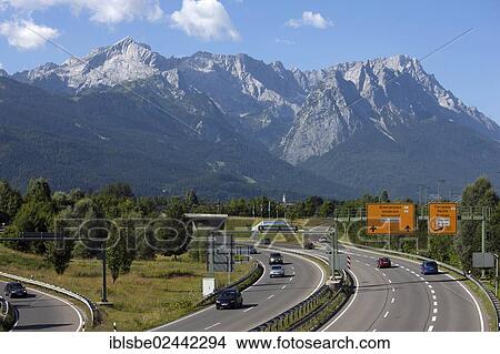 "B2 at the tunnel exit and town entrance of Garmisch-Partenkirchen, traffic management, roads, Upper Bavaria, Bavaria, Germany, Europe" View Large Photo Image Picture - "B2 at the tunnel exit and town entrance of Garmisch-Partenkirchen, traffic management, roads, Upper Bavaria, Bavaria, Germany, Europe". Fotosearch