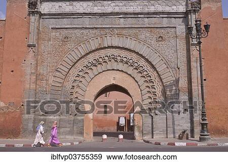 "Bab Agnaou city gate, Medina, Altstadt, Marrakesh, Marrakesh-Tensift-El Haouz region, Morocco, Africa" View Large Photo Image Stock Photo - "Bab Agnaou city gate, Medina, Altstadt, Marrakesh, Marrakesh-Tensift-El Haouz region, Morocco, Africa". Fotosearch