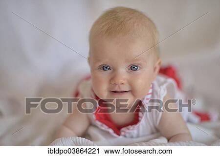 "Baby girl, 4 months" View Large Photo Image Stock Image - "Baby girl, 4 months". Fotosearch