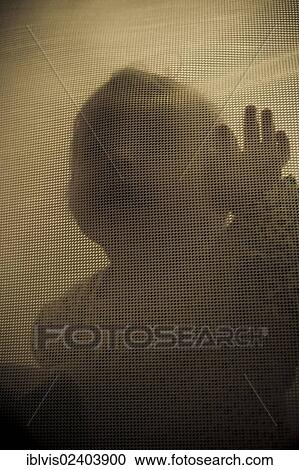 Baby girl behind net View Large Photo Image Stock Image - Baby girl behind net. Fotosearch