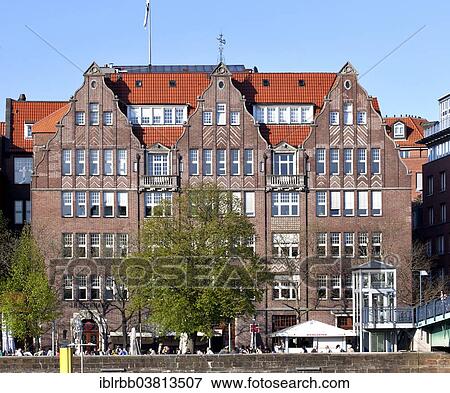 "Bachmannhaus, office and commercial building along the Schlachte Weser Promenade, Bremen, Germany, Europe" View Large Photo Image Stock Photo - "Bachmannhaus, office and commercial building along the Schlachte Weser Promenade, Bremen, Germany, Europe". Fotosearch