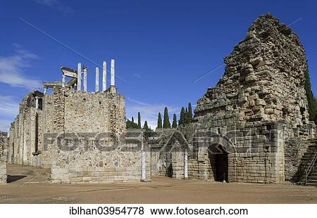 "Back of the Roman Theatre, Merida, Extremadura, Spain, Europe" View Large Photo Image Stock Photo - "Back of the Roman Theatre, Merida, Extremadura, Spain, Europe". Fotosearch