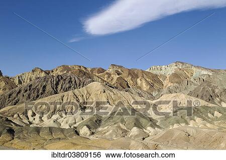 "Badlands, eastern face of the Black Mountains in the """"Twenty Mule Team Canyon"""", Death Valley, Death Valley National Park, California, USA" View Large Photo Image Stock Photograph - "Badlands, eastern face of the Black Mountains in the """"Twenty Mule Team Canyon"""", Death Valley, Death Valley National Park, California, USA". Fotosearch