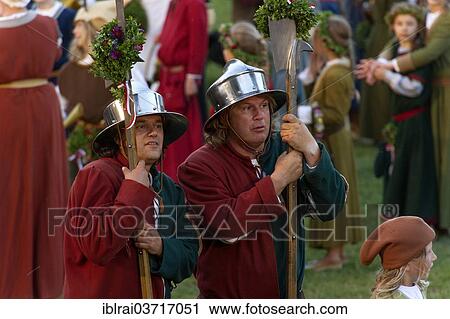 "Bailiffs wearing medieval costumes at the showgrounds, Festive Games, """"Landshut Wedding"""", Landshut, Lower Bavaria, Bavaria, Germany, Europe" View Large Photo Image Stock Image - "Bailiffs wearing medieval costumes at the showgrounds, Festive Games, """"Landshut Wedding"""", Landshut, Lower Bavaria, Bavaria, Germany, Europe". Fotosearch