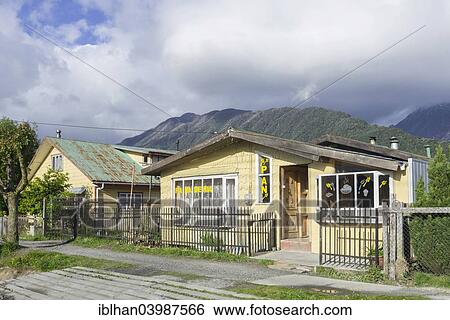 Stock Photograph - "Bakery, Pumalin Park, Chaiten, Los Lagos Region, Chile, South America". Fotosearch