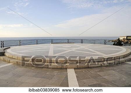 Stock Photography - "Balcon de Europa, observation deck, Nerja, Malaga Province, Costa del Sol, Andalusia, Spain, Europe". Fotosearch