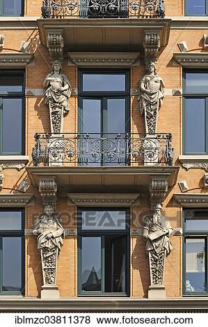 "Balconies, Neo-Renaissance style, Zippelhaus, Hamburg, Germany, Europe" View Large Photo Image Stock Photo - "Balconies, Neo-Renaissance style, Zippelhaus, Hamburg, Germany, Europe". Fotosearch