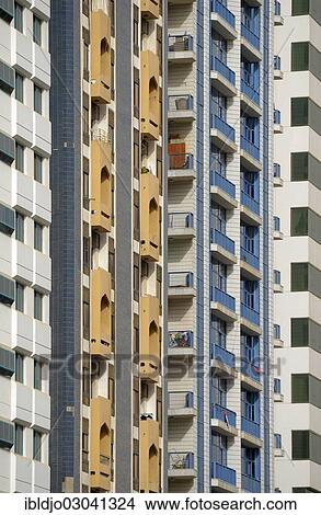 "Balconies of a multi-storey building, Abu Dhabi, United Arab Emirates, Asia" View Large Photo Image Picture - "Balconies of a multi-storey building, Abu Dhabi, United Arab Emirates, Asia". Fotosearch
