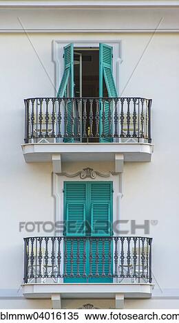 "Balconies with turquoise shutters, Sestri Levante, Liguria, Italy, Europe" View Large Photo Image Stock Photography - "Balconies with turquoise shutters, Sestri Levante, Liguria, Italy, Europe". Fotosearch