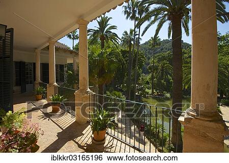 "Balcony of the house in the Jardines de Alfabia, Majorca, Balearic Islands, Spain, Europe" View Large Photo Image Stock Photograph - "Balcony of the house in the Jardines de Alfabia, Majorca, Balearic Islands, Spain, Europe". Fotosearch