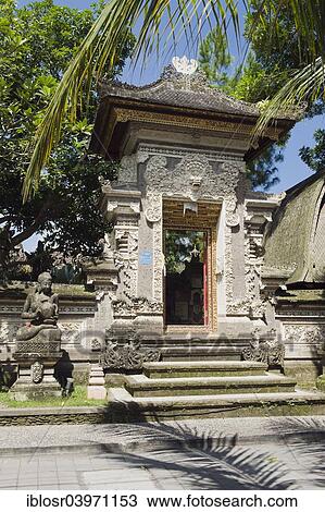 "Balinese entrance with stone figures, Ubud, Bali, Indonesia, Asia" View Large Photo Image Stock Image - "Balinese entrance with stone figures, Ubud, Bali, Indonesia, Asia". Fotosearch