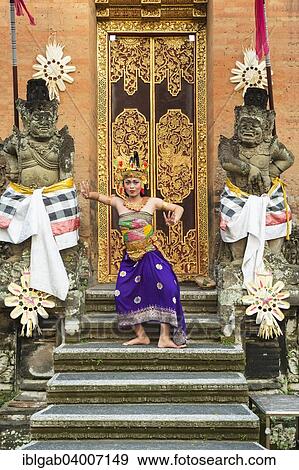 Stock Photo - "Balinese Kecak dancer, Ubud, Bali, Indonesia, Asia". Fotosearch