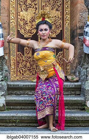 Stock Photography - "Balinese Kecak dancer, Ubud, Bali, Indonesia, Asia". Fotosearch