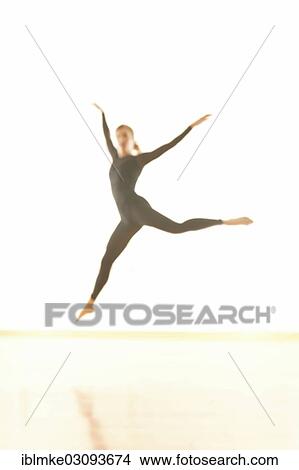 "Ballet dancer, jumping" View Large Photo Image Picture - "Ballet dancer, jumping". Fotosearch
