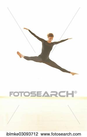"Ballet dancer, jumping" View Large Photo Image Stock Image - "Ballet dancer, jumping". Fotosearch